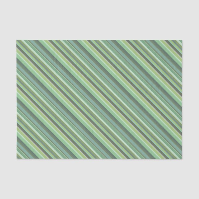 Papel De Seda Faixa diagonal verde-oliva (Frente )