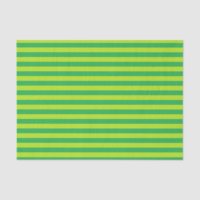 Papel De Seda Faixa Verde e Verde limão (Frente )