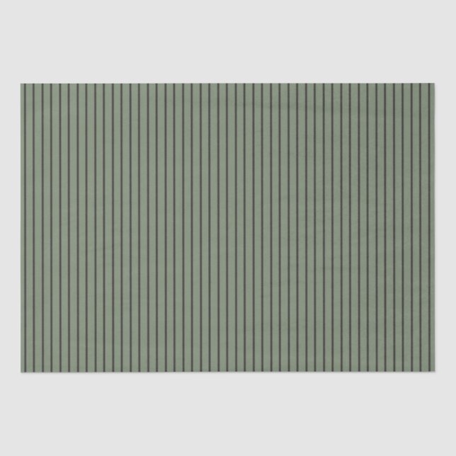 Papel De Seda faixas verdes e cinzas (Frente )