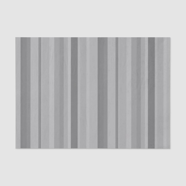 Papel De Seda faixas verticais de cinza (Frente )
