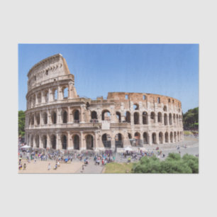 Papel De Seda Famoso Coliseu em Roma, Itália