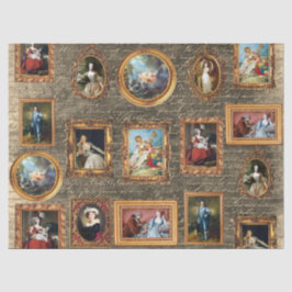 Papel De Seda Famosos Rococo Art Enquadrado Antiguidade