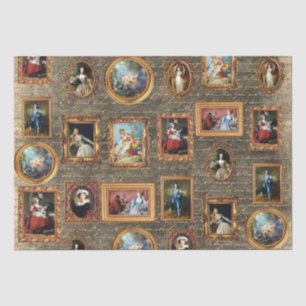 Papel De Seda Famosos Rococo Art Enquadrado Antiguidade