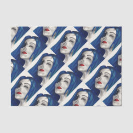 Papel De Seda Fantasia Gótica de Terror Surrealista lindamente Q