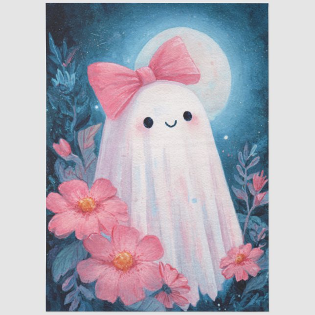 Papel De Seda Fantasma com uma página de dissociação de Arco ros (Frente )