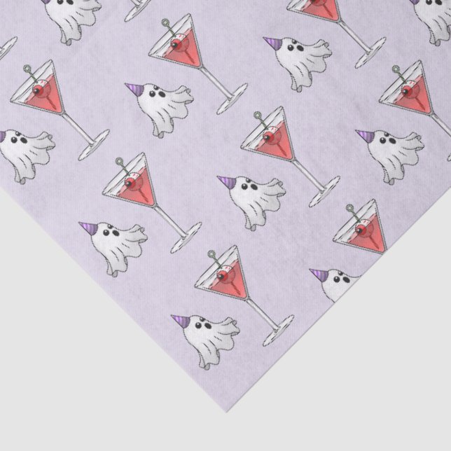 Papel De Seda Fantasma de Halloween & Coquetel Assustador (Detalhes)