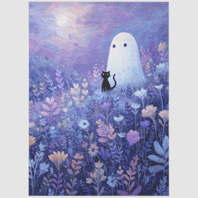 Papel De Seda Fantasma e Gato do Espírito Santo na Terra (Frente )