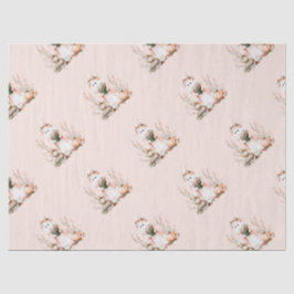 Papel De Seda Fantasma Rosa Bonito com Rosas Crianças no Dia das