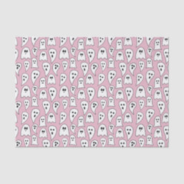 Papel De Seda Fantasma Rosa Halloween