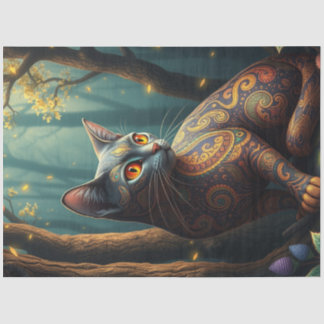 Papel De Seda Fantasy Cat
