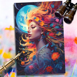Papel De Seda Fantasy Moon Girl 4 Decoupage Paper