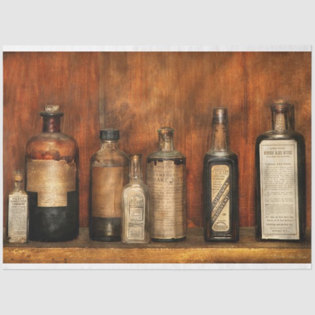 Papel De Seda Farmácia - Acadinhos de sangue de Burdock (Frente )