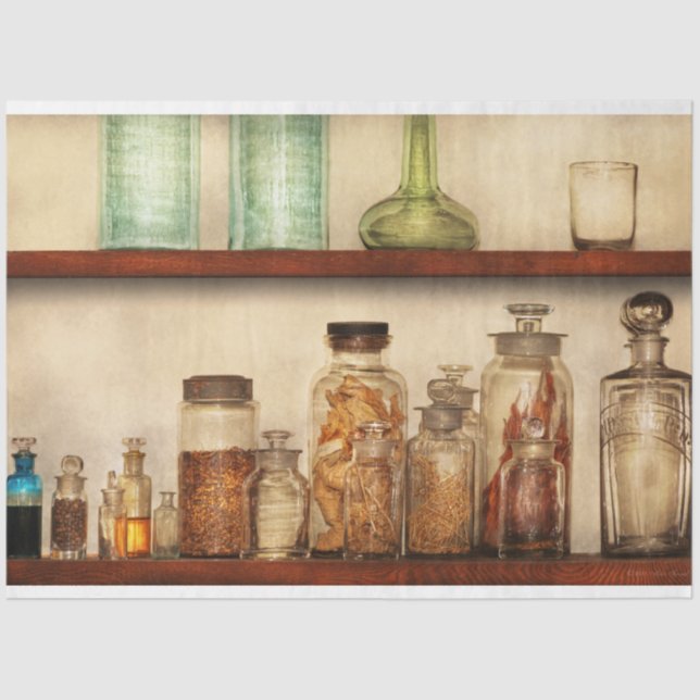 Papel De Seda Farmácia - Ervas medicinais (Frente )