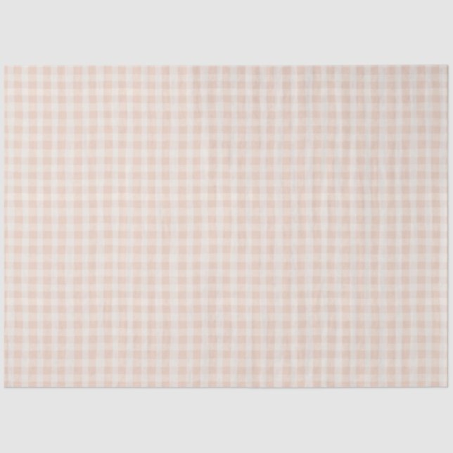 Papel De Seda Farmhouse Russo Gingham Primavera (Frente )