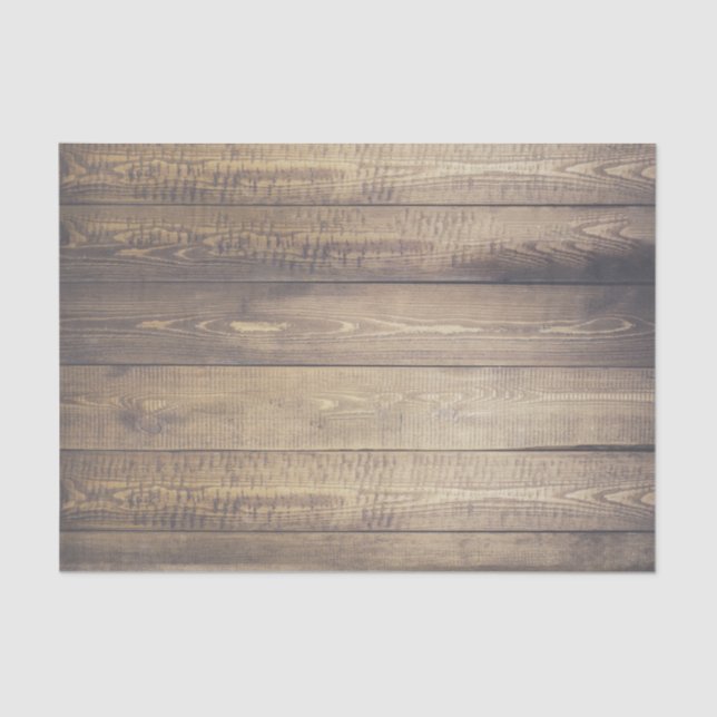 Papel De Seda Farmhouse Rustic Country Barn Wood Planks (Frente )