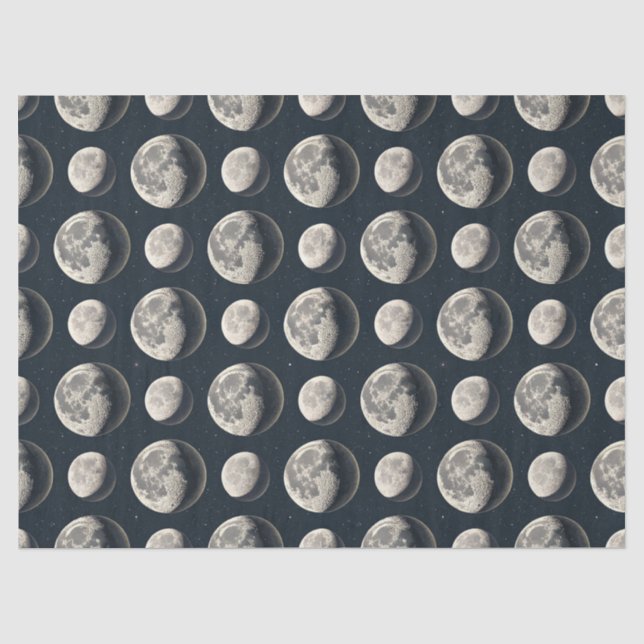 Papel De Seda Fase da Lua Celestial (3) (Frente )