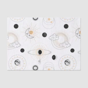 Papel De Seda Fases da lua solares planetas retrorreflectores es