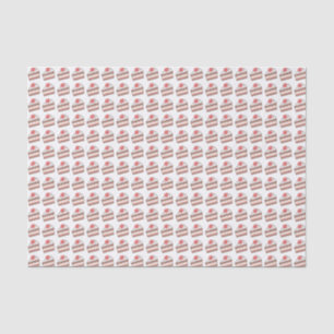 Papel De Seda Fatia do padrão de bolo rosa