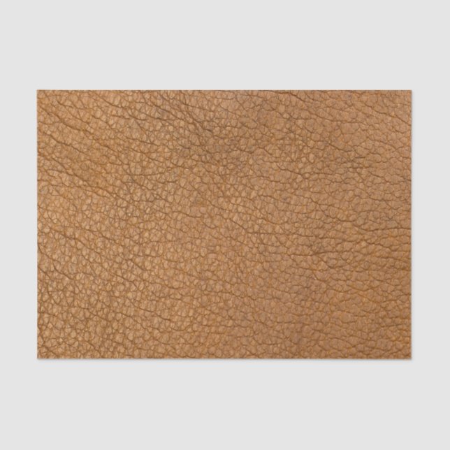 Papel De Seda Faux Brown Alligator Leather Impressão (Frente )