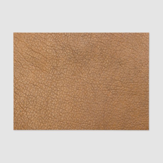 Papel De Seda Faux Brown Alligator Leather Impressão (Frente )