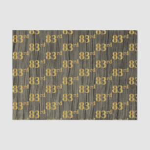 Papel De Seda Faux Wood, Faux Dourado 83rd (oitenta e três) Even