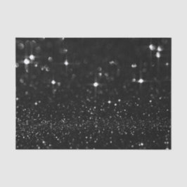 Papel De Seda Favor Delicado Branco-Brilhante Branco-Preto