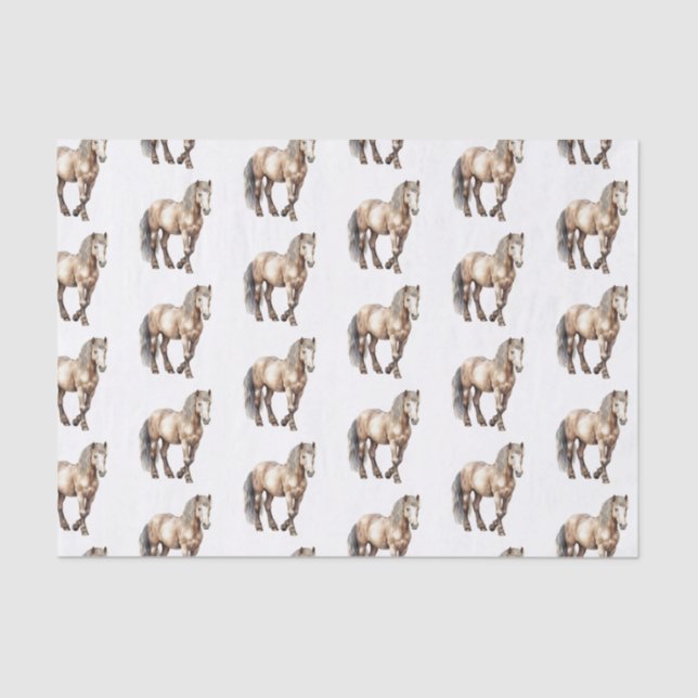 Papel De Seda Fazenda de Animais de Cavalos Casamento  (Frente )