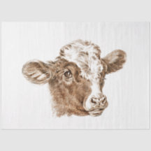 Fazenda de Vintage da Ephemera Cow Calf