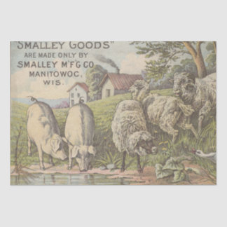 Papel De Seda Fazenda Vintage Descamação do Ephemhouse Animal