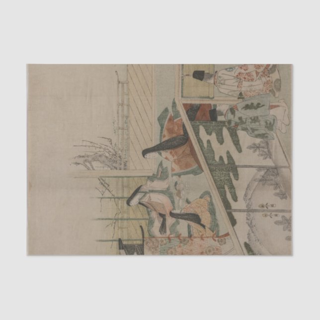 Papel De Seda Fazeres do Court Ladls por Kubo Shunman (Frente )