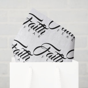 Papel De Seda Fé sobre o Medo Branco