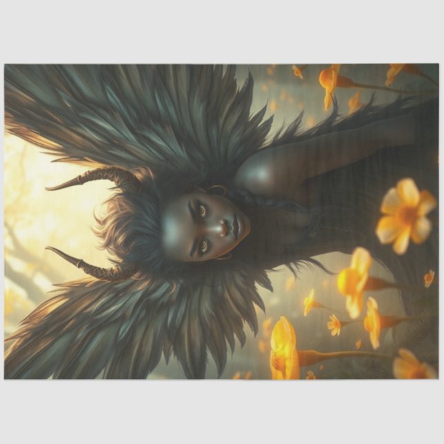 Papel De Seda Feathered Fairy Fantasy (Frente )