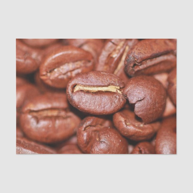 Papel De Seda Feijões de café torrados (Frente )