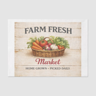 Papel De Seda Feira de Legumes