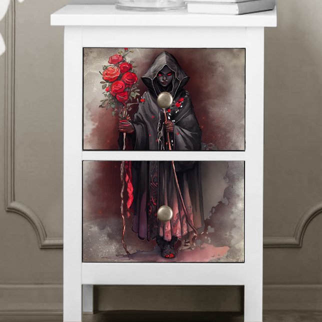 Papel De Seda Feitiçaria | Bruxa Escura Sombreada Brilhando Olho (Criador carregado)