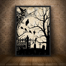 Papel De Seda Feiticeira Spooky & Graveyard Silhouettes