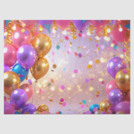 Papel De Seda Felicidade de Balão de Festa