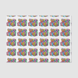 Papel De Seda feliz aniversário, bailes felizes engraçado