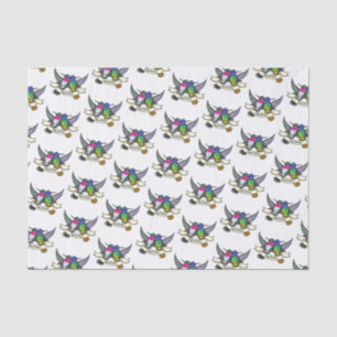 Papel De Seda Feliz aniversário! Bicicletas com Cartografia de F