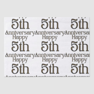 Papel De Seda Feliz aniversário de 5