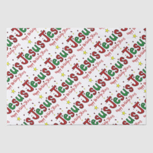 Papel De Seda Feliz aniversario Jesus