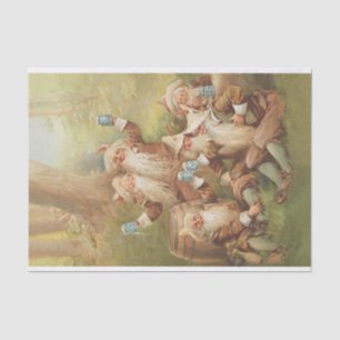 Papel De Seda Feliz anúncio dos gnomos Antique para cerveja (18