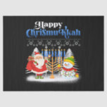 Papel De Seda Feliz Chrismukkah Natal Judeu Hanukkah<br><div class="desc">Papais noeis De Natal Meninos Jovens Jovens Homens. Engraçada fantasia de teatro humor para aqueles que acreditam em Papai Noel,  adoram Deer,  Reindeer,  Elf,  Elves,  cantando canções,  decorações de festas,  árvore,  chapéu,  meias Este Natal com Gráfico é presente de Natal excelente</div>