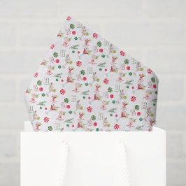 Papel De Seda Feliz de Aquarela Mahjong - Partido dos Cocktail d