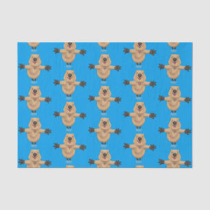 Papel De Seda Feliz design de desenho de quokka