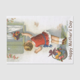 Papel De Seda Feliz dia das mães - vintage
