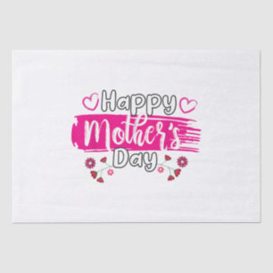 Papel De Seda Feliz Dia de as mães 2025 Tshirt para Mulheres Mãe