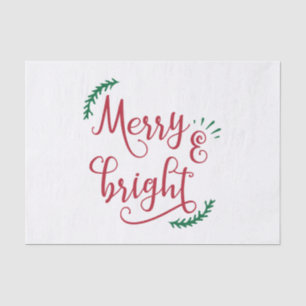 Papel De Seda feliz e Natal brilhante
