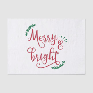 Papel De Seda feliz e Natal brilhante