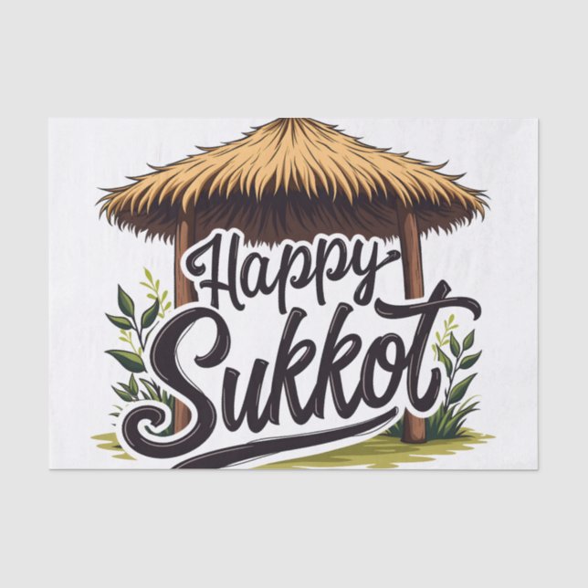 Papel De Seda Feliz feriado judeu Hanukkah (Frente )